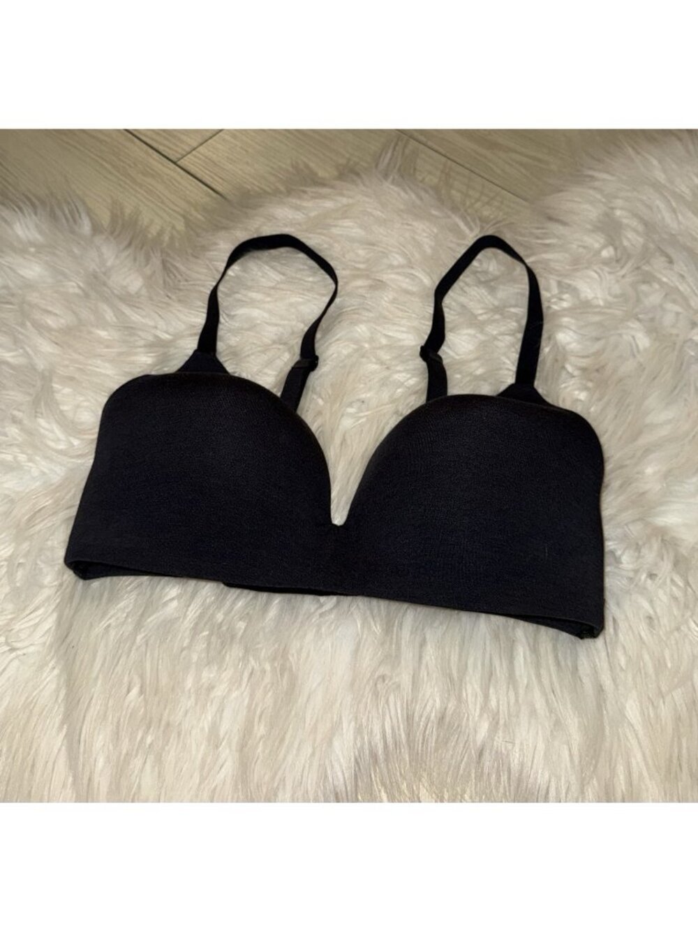 Gap Body Breathe Wireless Bra Lined Wire Free Womens 34C Black